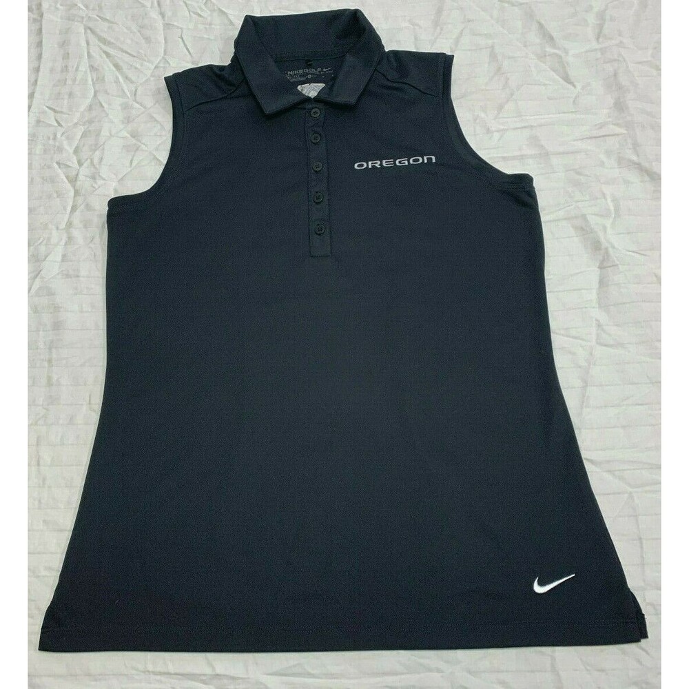 NIKE GOLF DRI FIT WOMENS OREGON SLEEVELESS POLO SHIRT SIZE M